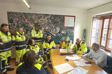 Protezione Civile al centro: l’assessore Venturini in visita al Coc di Cortina