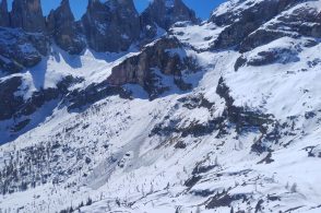 Grande valanga sul Mulaz: le Guide alpine richiamano alla prudenza