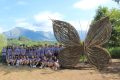 Dieci anni di Land Art: inaugurata “Farfalla”, simbolo di crescita dei giovani