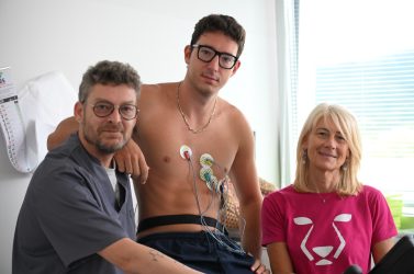 Il primo giorno del Belluno Volley: visite mediche per i rinoceronti