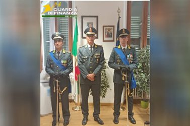 Guardia di Finanza, cambio al vertice: Alberioli nuovo comandante del Gruppo di Belluno.