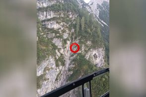Escursionista incrodato nel canalone, recuperato dal Suem