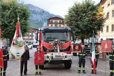 Festa a Cortina per i 140 anni dei Vigili del Fuoco Volontari